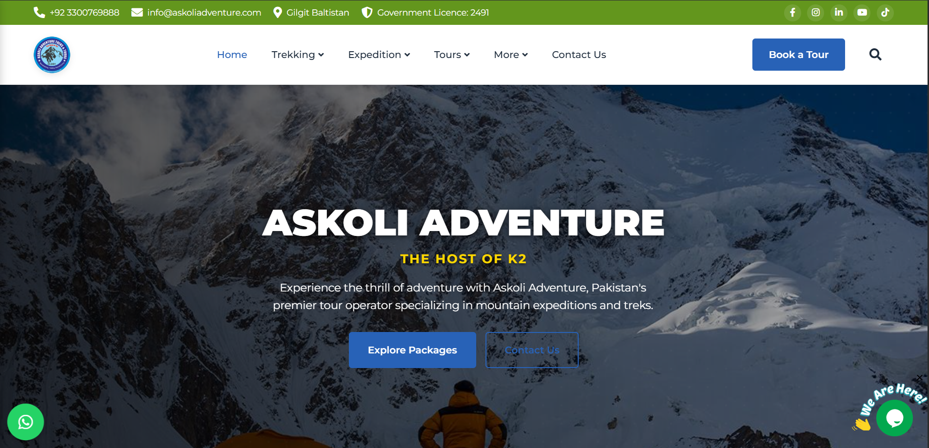 Travelling Website Desktop