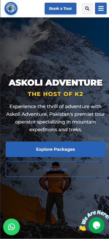 Travelling Website Mobile