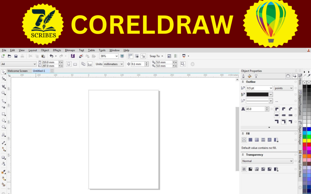 CorelDraw graphic Design tool