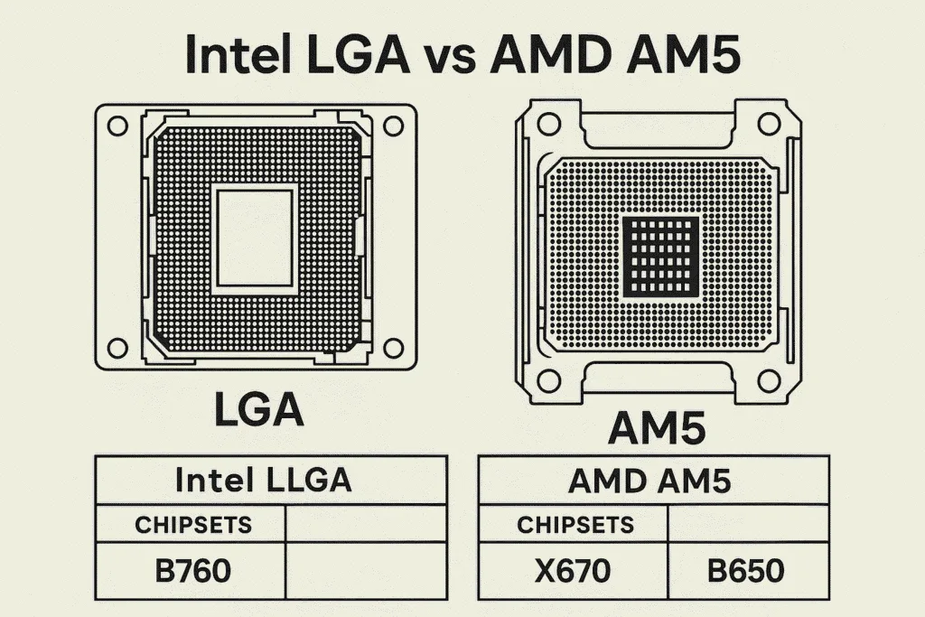 Intel vs AMD processor comparison for gaming FPS and multi-core content creation performance