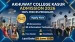 Akhuwat College Kasur Admission 2026 | Fully Free BS Programs